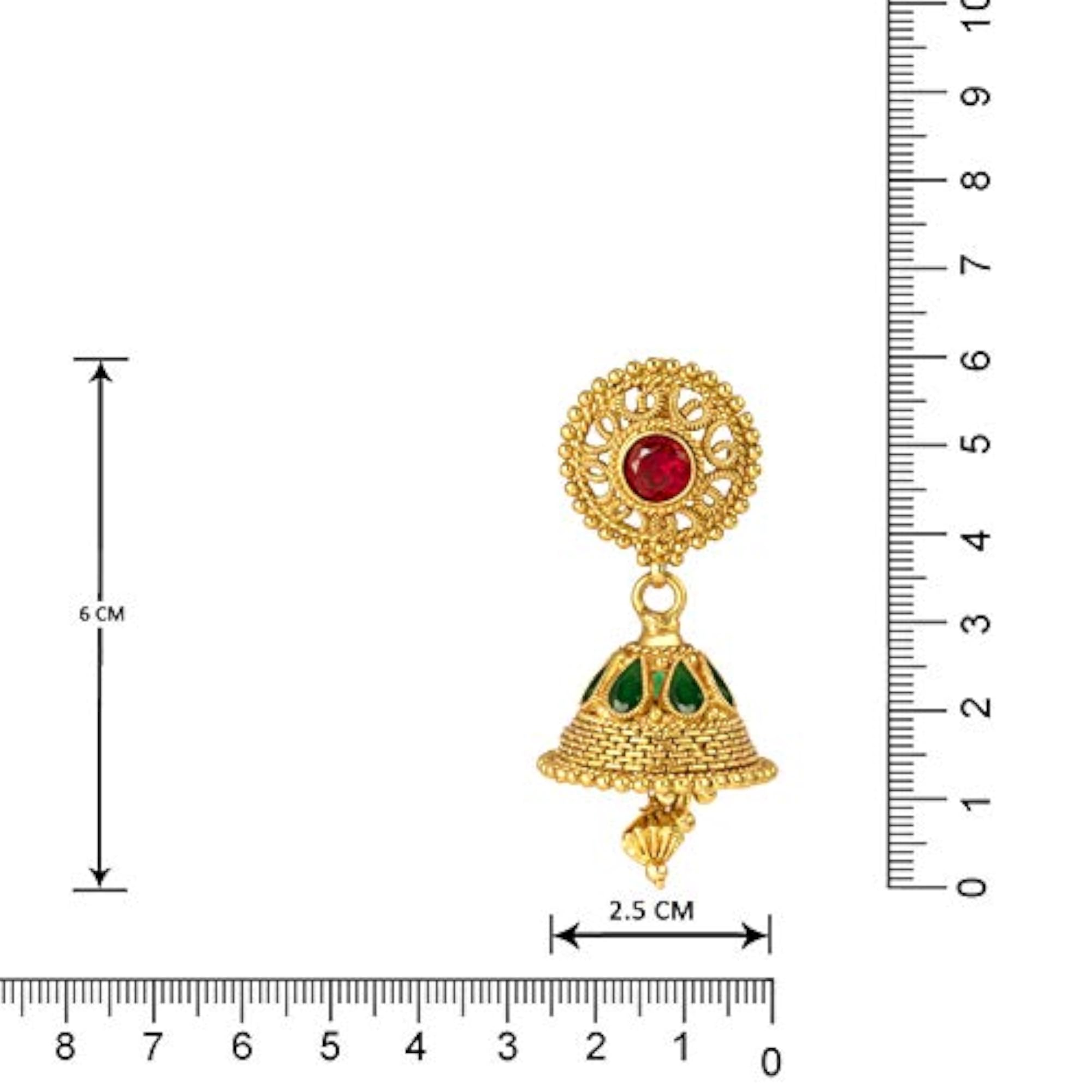 Gold Plated Filigree Work Long Haram Necklace Set, Elegant Gift